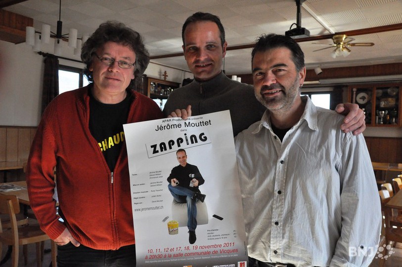 Gérard William, Jérôme Mouttet et Rudy Teuscher