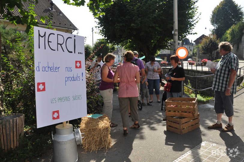 Agriculteurs contre le franc fort