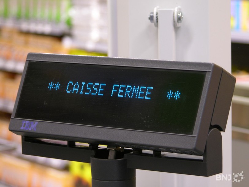 Caisse fermée