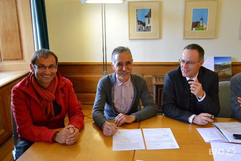 Signature permis de construire Esplanade Porrentruy