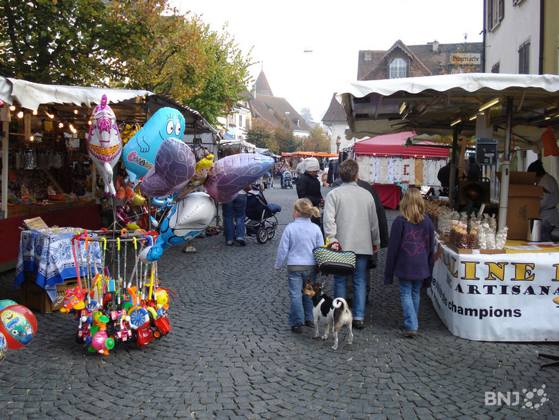 La foire de Delémont à la rue de l'Hôpital