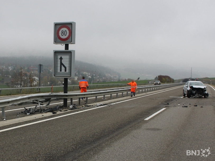 accident A16 entre Bassecourt et Develier