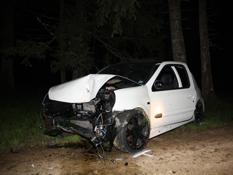 La voiture accidentée