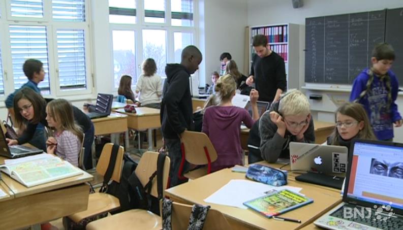 Cyberdéfi dans une classe de 5e à Tavannes