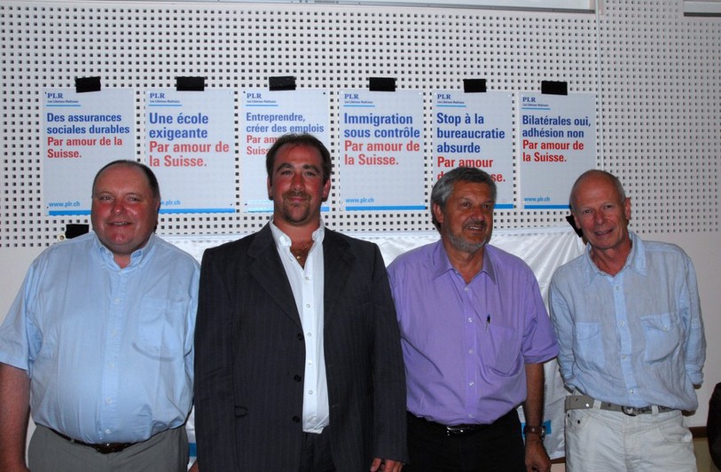 Les quatre candidats PLRJ pour les fédérales