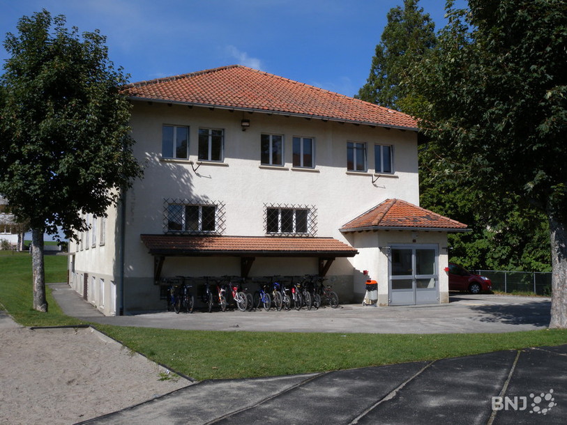 L'actuelle halle de gymnastique des Bois