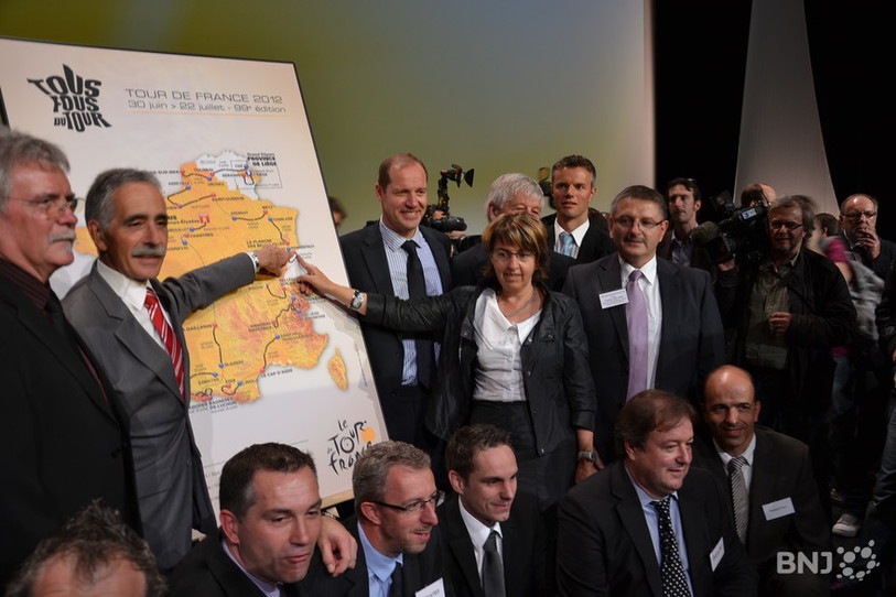 Présentation du Tour de France 2012. Délégation jurassienne