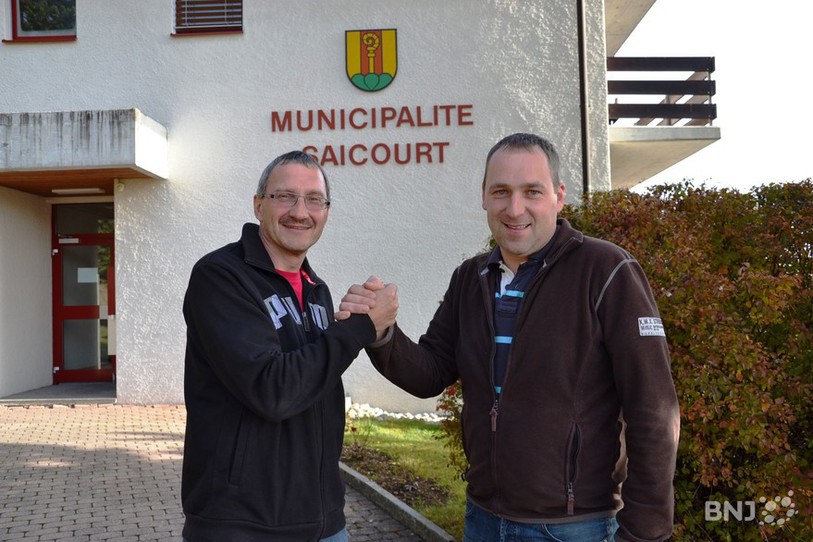 Complices: le maire actuel Stefano Griselli et son remplaçant Markus Gerber
