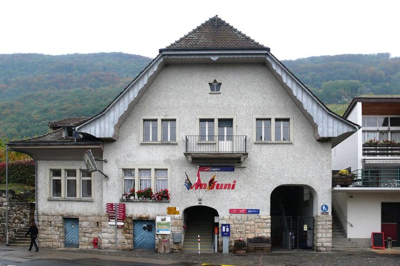 Vue de la station inférieure de Gléresse du Vinifuni