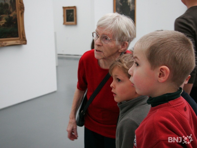 Jeunes visiteurs lors de la Nuit des musées