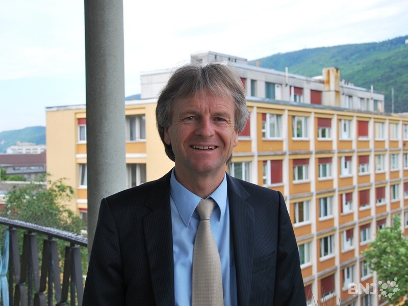 Jean-Daniel Pasche, président de la Fédération horlogère suisse à Bienne
