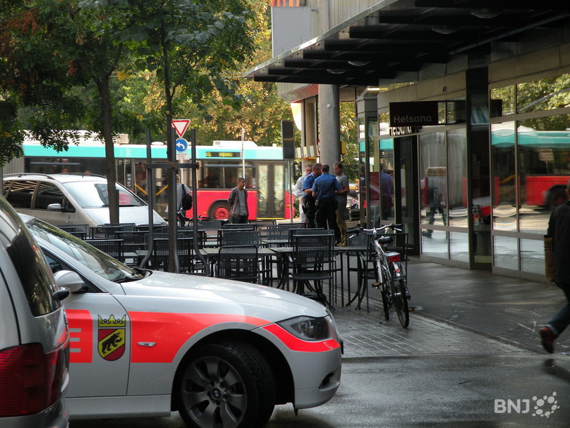 La police en intervention à la Rue Ernst-Schüler