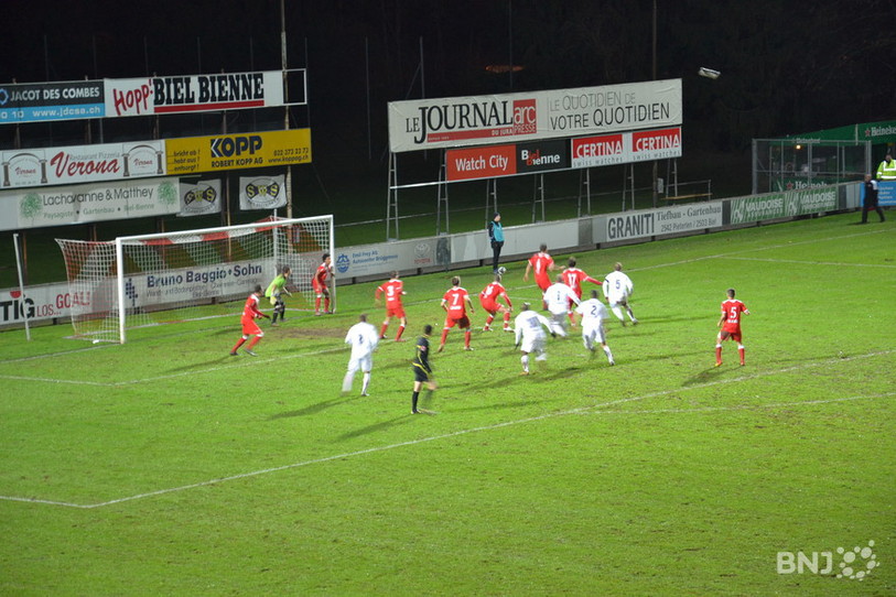 Le FC Bienne a encaissé le premier but du match sur coup de pied arrêté