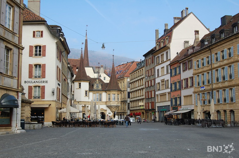 Place des Halles Neuchâtel,Place du marché