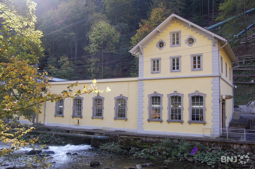 L'usine hydraulique de la Combe-Garot, dans les gorges de l'Areuse