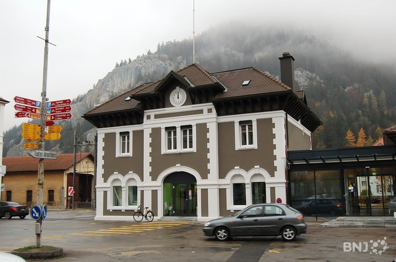 La gare de Fleurier a été complétement rénovée.