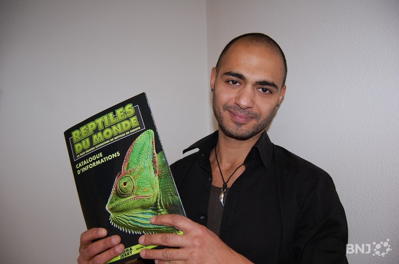 Karim Amri, organisateur de la plus grande exposition de reptiles en Europe.