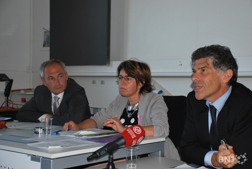 Bernhard Pulver, Elisabeth Baume-Schneider et Philippe Gnaegi