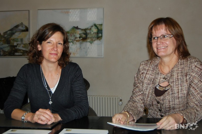 Lysiane Ummel Mariani, déléguée à la promotion de la santé, et Gisèle Ory, conseillère d'Etat en charge de la santé