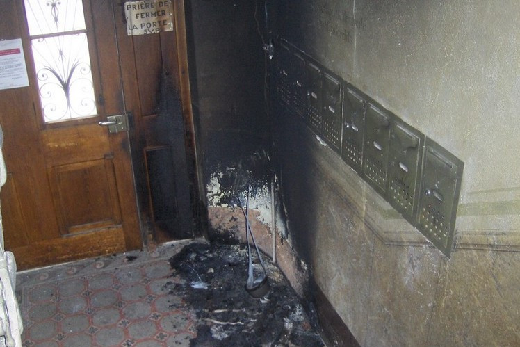 Pousette en feu