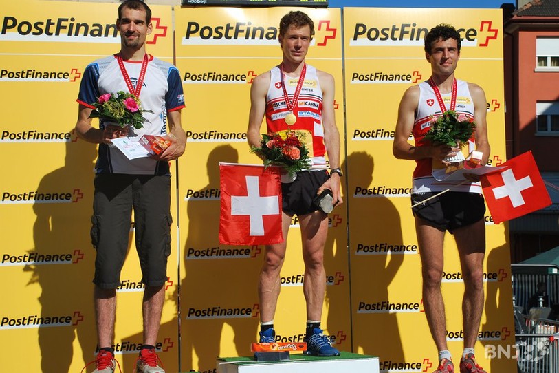 Le podium de la Coupe du monde 2011 de course d'orientation
