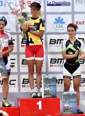 Le podium féminin de l'édition 2015