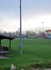 Le terrain de football de Courrendlin.