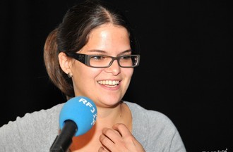Sylvine Boillat, journaliste à RFJ et animatrice du débat pour le Noirmont