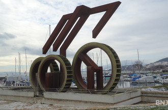 La fontaine du millénaire, oeuvre de Mario Botta