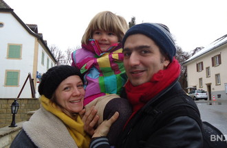 Dorothée, Filippo et leur fille Colette, qui ont participé au jeu: portrait chinois