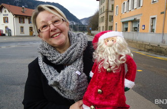 Ghislaine et son père Noël, la gagnante du défi