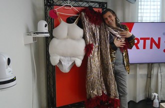 Le costume fait par Alain pour son rôle d'Edna dans Hairspray
