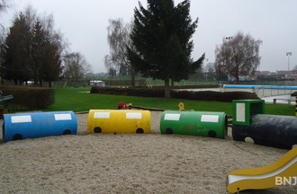 L'aire de jeux du campimg de Lignières