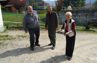 Christian Hostettler et Francis Monnier nos joueurs de pétanque