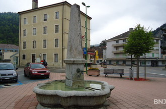 La place du marché de Fleurier