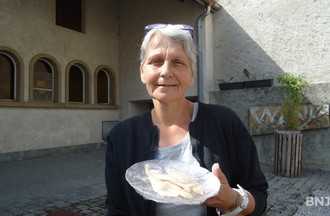 Marie-Claire la factrice notre gagnante du défi avec son filet de perches