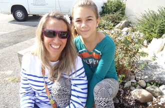 Karine Mme glace et sa fille Lola