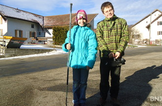 Orlane et Dylan qui ont relevé le défi