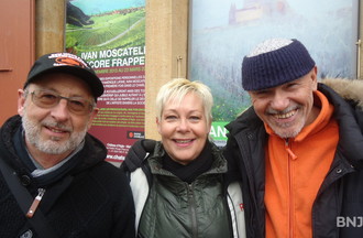 Michel Muster et le peintre Yvan Moscatelli