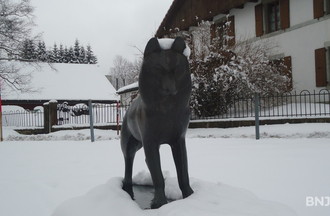 Le loup offert par Robert Hainard en 1988