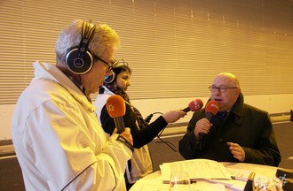 Claude Frey, ancien conseiller national, au micro de RTN.