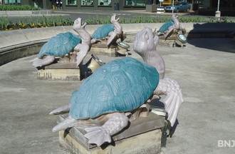 Les fameuses tortues de la Grande Fontaine