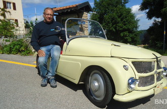 Pierre et sa voiture Kleinschnittger