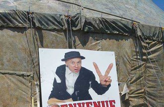 Eugène au Canada, avec le clown Jigalof