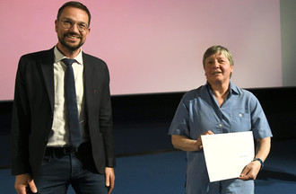 Marie-Claude Fähndrich aux côtés de Martial Courtet