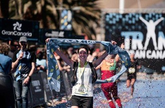   Photo Jordi Saragossa, la victoire d'Ariane lors de la Trans GrandCanaria le 5 mars 2022