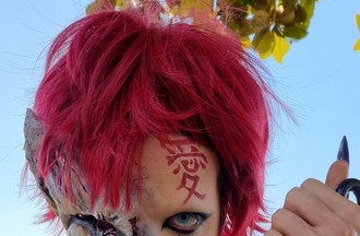 Gaara personnage de Naruto, réalisé par Tina pour le polymanga 2022 de Montreux