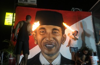 Portrait de Jokowi président de la République d'Indonésie