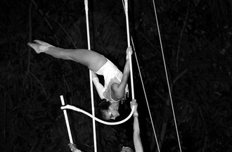 Fanfan et Fanny, lors d'un spectacle en Guadeloupe
