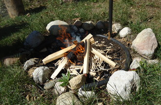   Le feu a été éteint juste après le défi
